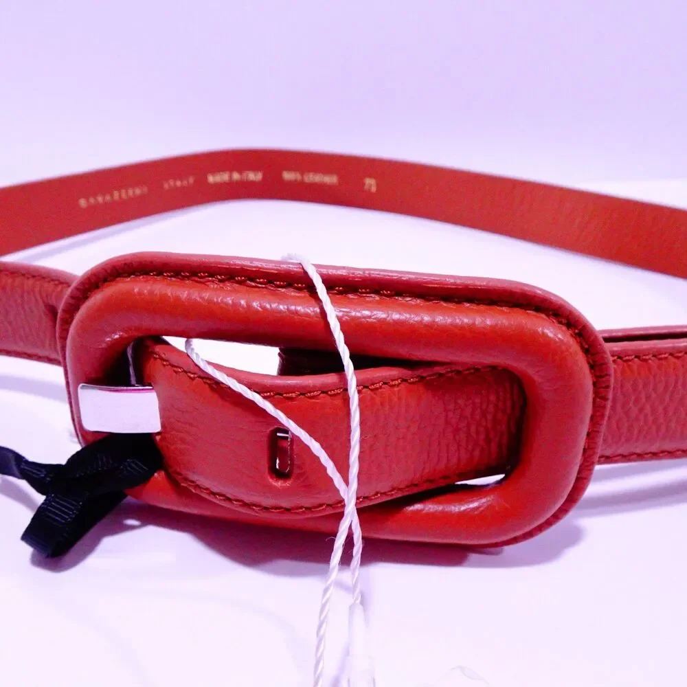 Veronica Beard Gavazzeni Women's Lavanda Leather Belt NWT 155 Tan XXS XS